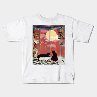 Surreal Steampunk Kitties Kids T-Shirt